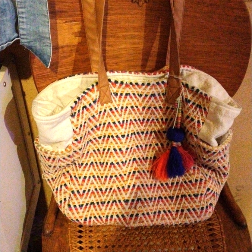 Fabric Hippie Tote/OSFS